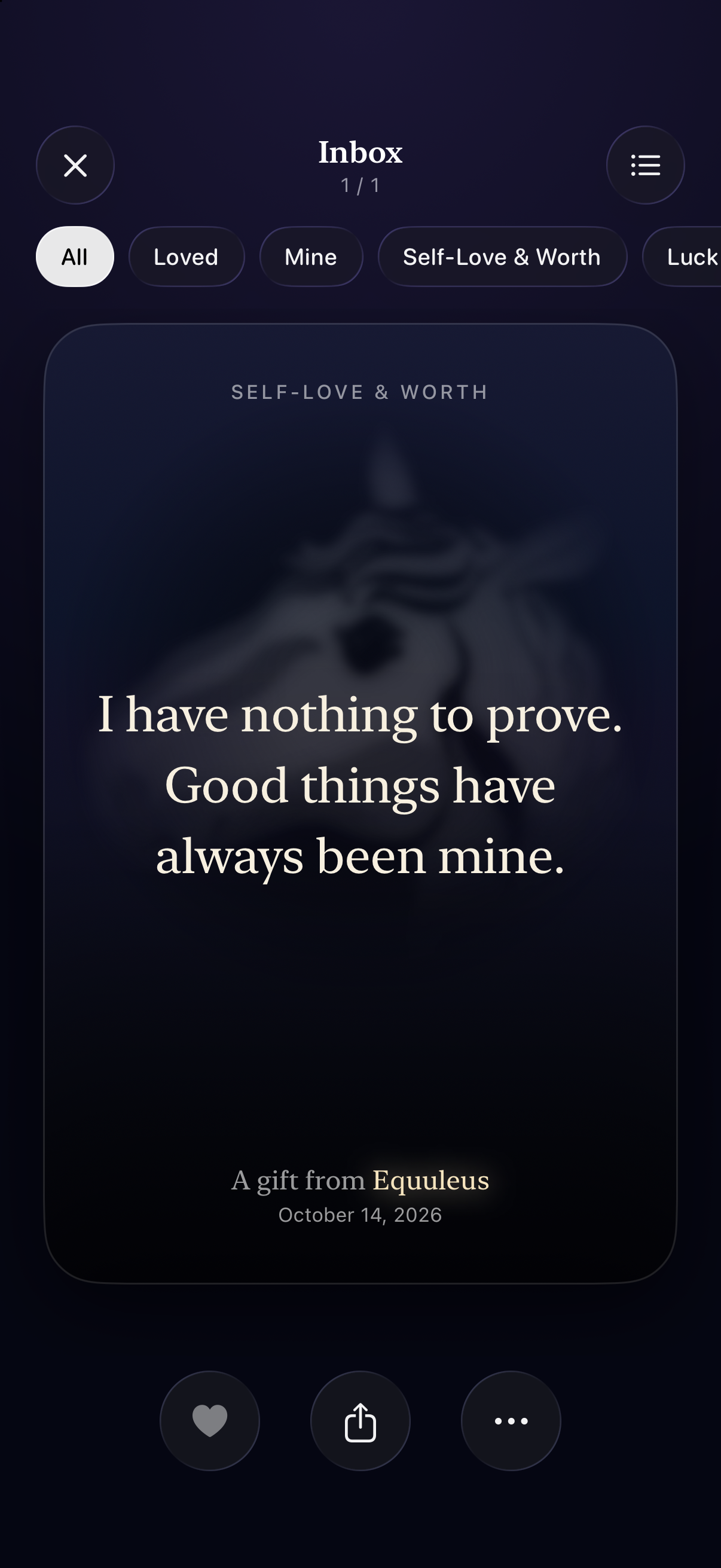A message received from a star in Dear Cosmos